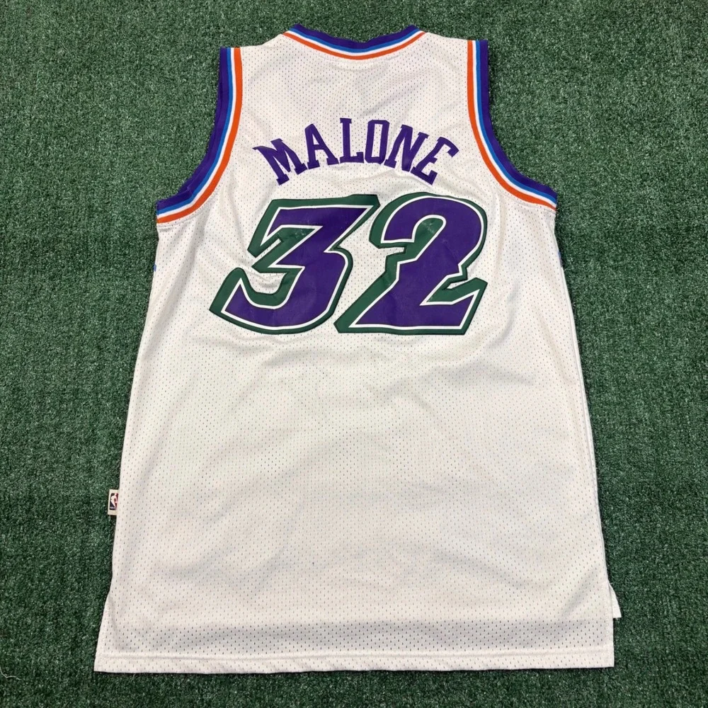 Karl Malone Utah Jazz Hardwood Classics NBA Jersey Men's Size M